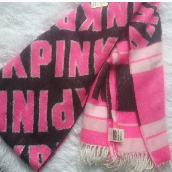 PINK Victorias Secret Neon Blanket Scarf NWT - Picture 5 of 7